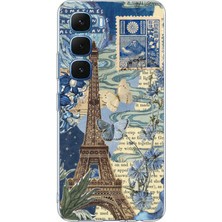 TechTree Infinix Hot 60-60I Uyumlu Paris ve Eyfel Kulesi Baskılı Silikon Kılıf