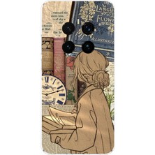 TechTree Honor Magic 7 Pro Uyumlu Retro Gazete Kadın Tasarımlı Baskılı Silikon Kılıf