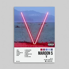 Orendart Maroon 5 - V Albüm Spotify Çerçeveli - Çerçevesiz Poster Tablo
