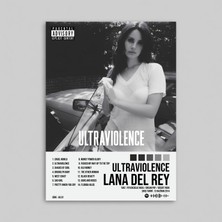Orendart Lana Del Rey - Ultraviolence Albüm Spotify Çerçeveli - Çerçevesiz Poster Tablo