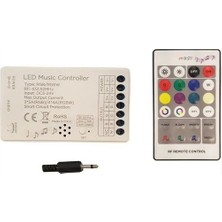 Powerr Led Aydınlatma 18A Sese ve Müziğe Duyarlı Rgb Şerit LED Rf Kontrol 5-24V