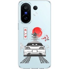 TechTree Vivo X200 Fe Uyumlu S2000 Tasarımlı Baskılı Silikon Kılıf