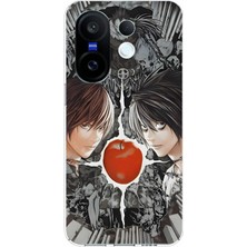 TechTree Vivo X200 Fe Uyumlu Death Note Kapak Tasarımlı Baskılı Silikon Kılıf