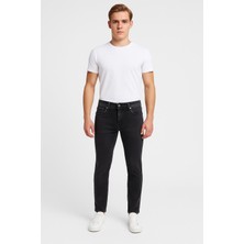 Black Wood Erkek Slim Fit Dar Paça Esnek Likralı Denim Jeans Kot Pantolon - 7408