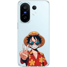 TechTree Vivo X200 Fe Uyumlu Monkey D. Luffy Tasarımlı Baskılı Silikon Kılıf