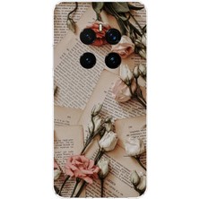 TechTree Honor Magic 7 Pro Uyumlu Retro Gazete Güller Tasarımlı Baskılı Silikon Kılıf