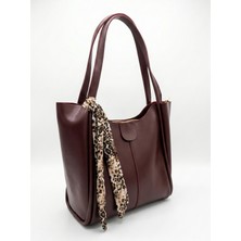 ÜçKol Ticaret Vera Fularlı Deri Görünümlü Çanta