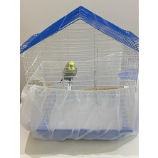 White Guard Kuş Kafesi Örtüsü-Kullan At– 30 x 40 x 55 cm kafeslere  -L-  3' Lü Set (Toz ve Tüyden Koruyucu Ince Kumaşlı)