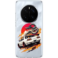 TechTree Honor Magic 7 Pro Uyumlu Gtr Güneş Ejderha Tasarımlı Baskılı Silikon Kılıf