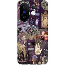 TechTree Vivo X200 Fe Uyumlu Hallowen Cadılar Astroloji Baskılı Silikon Kılıf
