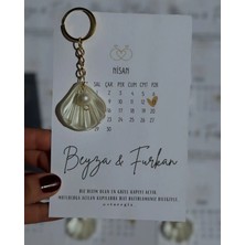 Mihi Hediyelikincili Istiridye Anahtarlık Nişan Söz Kına Nikah Hatırası Doğum Günü 10ADET