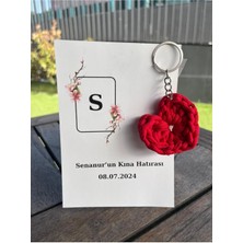 Cenka Detaygrupincili Kalp Desenli Hediyelik Anahtarlık 25 Adet Söz, Nişan, Nikah, Düğün