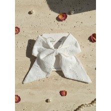 Toka Delisi El Yapımı Fisto Ekru Desenli Otomatik Fiyonk Toka, Fisto Toka, Kına Nikah Davet Balo Toka