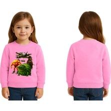 Sedirli Unisex Braınrot Baskılı Çocuk Swaetshirt 3 Iplik Şardonlu