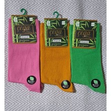 Multipa Bambu Şık Kadın Çorabı Soket 3 Çift