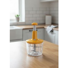 Vesta Concept Solingen 5 Bıçaklı Geniş Hacimli (2.5 Lt) Manuel Basmalı El Rondosu - Doğrayıcı, Blender - Alman Kalitesi