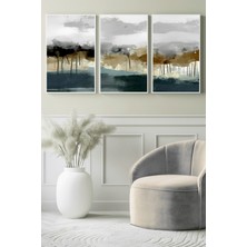 Sisli Ormanın Yankıları 3’lü Kanvas Tablo