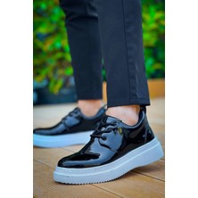 The Kethen Kb-X3  Kuback Siyah Rugan  Bağcıklı  Günlük Erkek  Ayakkabı