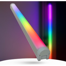 Ledarmy Pixel RGB LED Işık Kanalı 12V Hazır Tak Çalıştır 2 mt. Dinamik Efektli Alüminyum Profil Aydınlatma Seti Uzaktan Kumanda