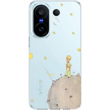 TechTree Vivo X200 Fe Uyumlu Küçük Prens Tasarımlı Baskılı Silikon Kılıf