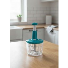 Vesta Concept Solingen 5 Bıçaklı Geniş Hacimli (2.5 Lt) Manuel Basmalı El Rondosu - Doğrayıcı, Blender - Alman Kalitesi