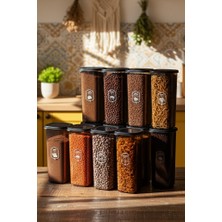 Perotti Outlet Locky Grey 12'li 1750 ml Kare Erzak Saklama Kabı