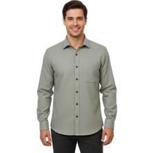 Kamer Erkek Kışlık Uzun Kol Tek Cepli Gömlek 4084 BGL-ST04993