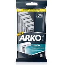 Arko Men Tek Bıçak Tıraş Bıçağı 10'lu 4 Adet