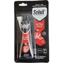 Selsil Ultra Tack Güçlü Korniş ve Montaj Yapıştırıcı 60 ml - Süper Güçlü Yapıştırıcı
