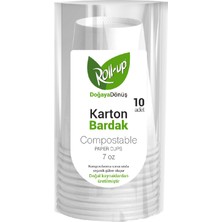 Roll-Up Doğaya Dönüş Karton Bardak 10'lu 4 Adet