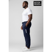 Superlife Erkek Büyük Beden Brooklyn Baskılı Paça Lastikli  Jogger Ince Eşofman Altı  SPR26BEA951-2