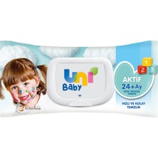 Uni Baby Aktif Islak Mendil 72'li 2 Adet