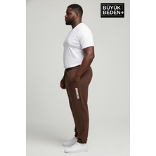 Superlife Erkek Büyük Beden Brooklyn Baskılı Paça Lastikli  Jogger Ince Eşofman Altı  SPR26BEA951-2