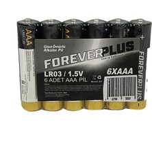 Forever Plus Alkalin Ince Pil 6'lı 4 Adet