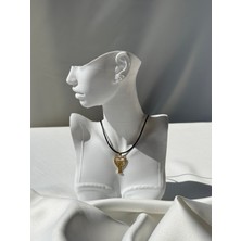 NB Steelora Çelik Sevgili Figür Kolye Gold Renk 45CM