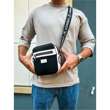 Fantastik Store CH102 - Stealht Kare Erkek Çanta Sıyah/beyaz