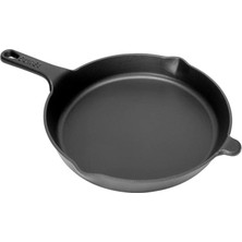 Sürel Yuvarlak Düz Tava Mat Siyah 27 cm