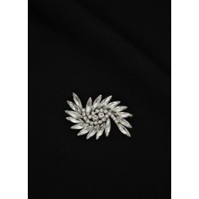 Barış Dizayn Bros Geometrik Spiral Kristal Broş