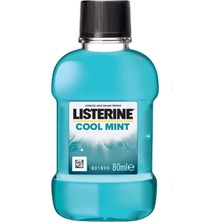 80 ml Listerine Cool Mint Ağız Bakım Ürünü Antibakteriyel Etki ile Plak ve Tartar Karşıtı