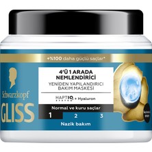 Gliss Aqua Revive Saç Bakım Maskesi 400 ml 4 Adet