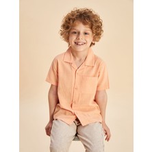 Lc Waikiki Yeni Sezon Resort Yaka Keten Karışımlı Erkek Çocuk Gömlek