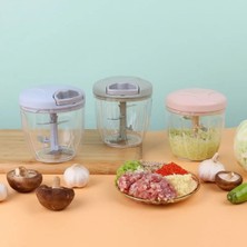 Pratik Ipli El Rondosu, 5 Çelik Bıçaklı Büyük Boy Sebze Meyve Doğrayıcı