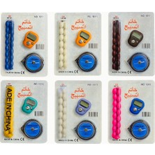 Mulvxkrg KRG02 Tesbihli ve Kıble Pusulalı Yüzük Zikirmatik Seti (Mulvix)