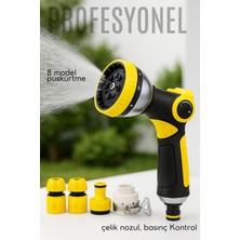 Transformacion Profesyonel 8 Modelli Metal Basınçlı Sulama Tabancası Seti | Ayarlanabilir Jet