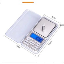 Dijital Mini Cep Terazisi, Hassas Ölçüm, 500G/0,1G, Taşıması Kolay