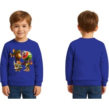 Sedirli Unisex Braınrot Baskılı Çocuk Swaetshirt 3 Iplik Şardonlu