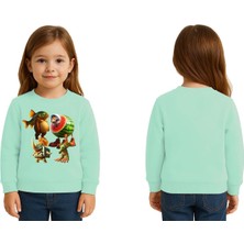 Sedirli Unisex Braınrot Baskılı Çocuk Swaetshirt 3 Iplik Şardonlu