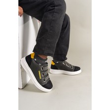 Fantastik Store 1007 - Montana Çocuk Ayakkabı Siyah-Gri-Sarı