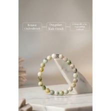 MMİF Mmif Doğal Krizokol Taşı Bileklik – Iletişim ve Duygusal Denge Bilekliği 8mm Unisex