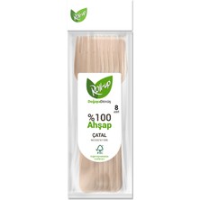 Roll-Up Doğaya Dönüş Ahşap Çatal 8'li 4 Adet